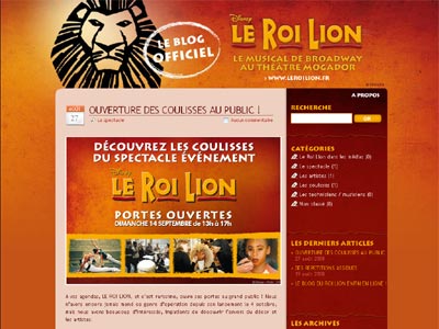 Le blog du Roi Lion