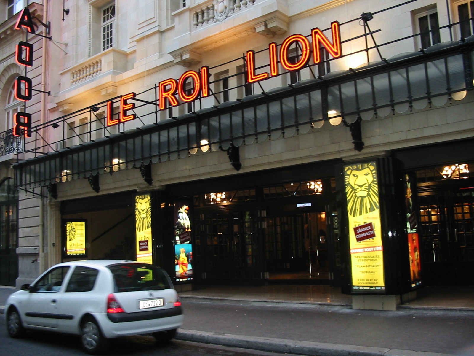 Le Roi Lion au Théâtre Mogador - 19 août 2008
