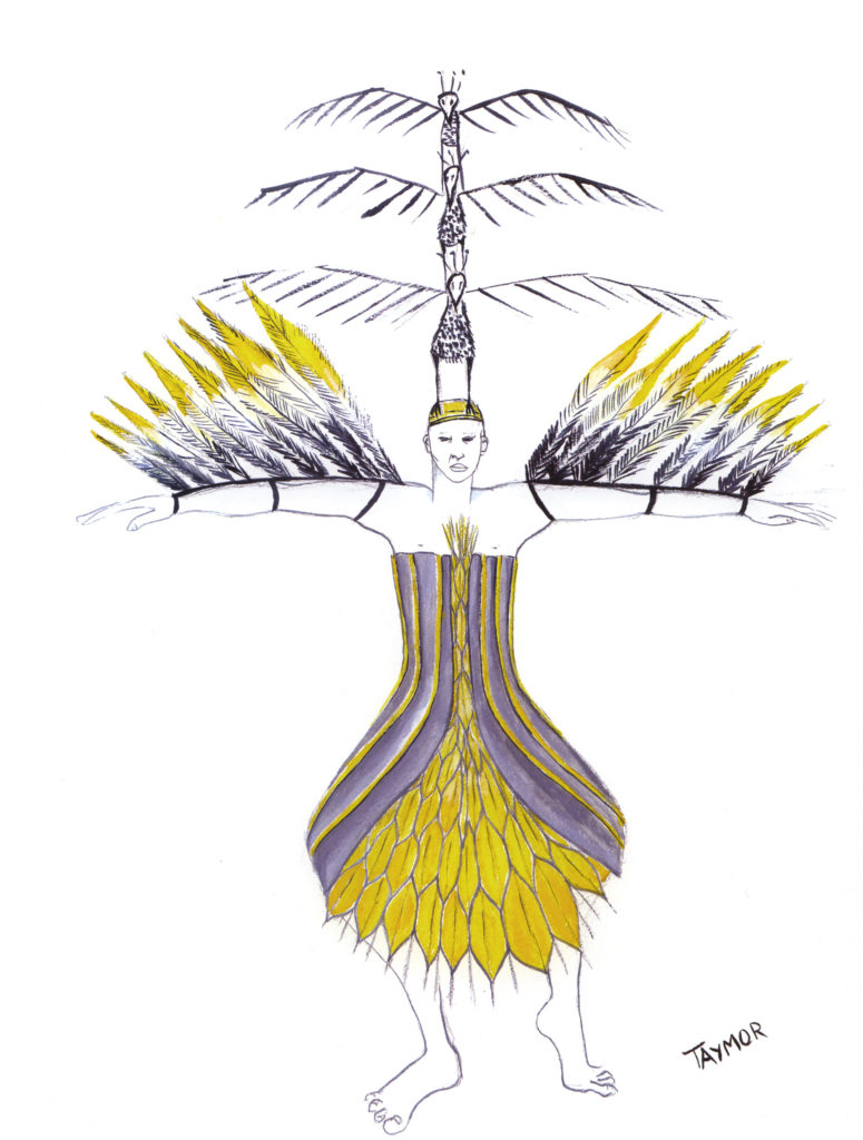 Le Roi Lion - croquis de Julie Taymor