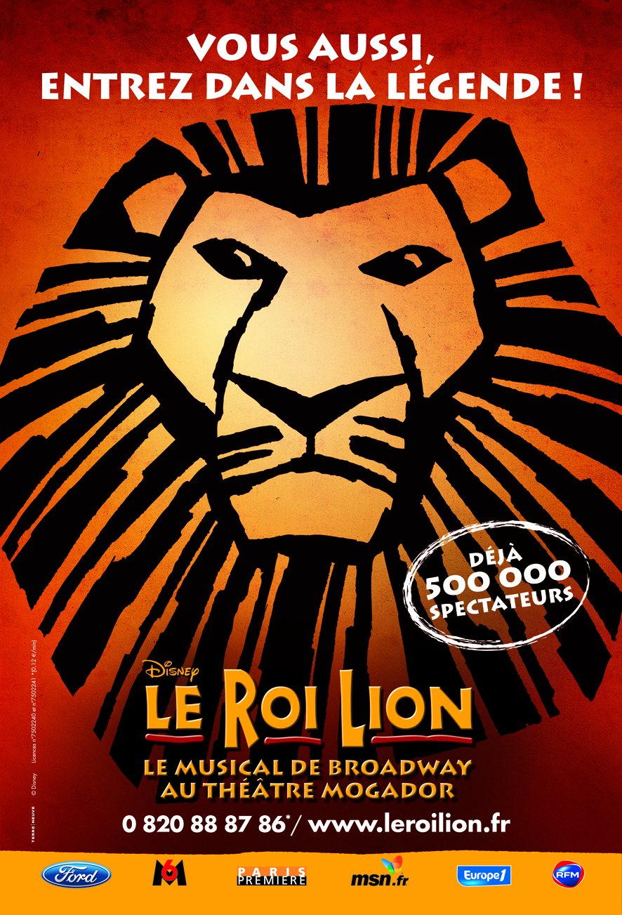 Affiche Le Roi Lion Septembre 2008