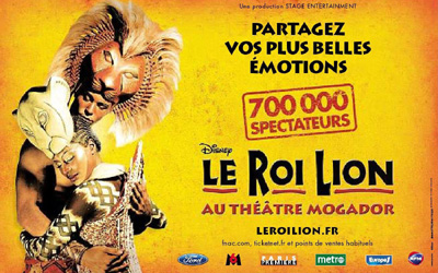 Publicité Le Roi Lion Février 2009